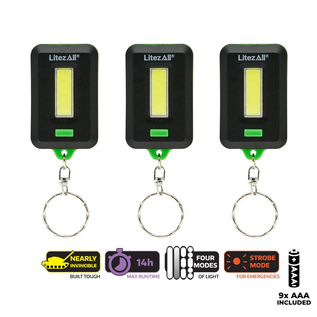 LITEZALL 3PK THE COBFOB TACTICAL KEYCHAIN