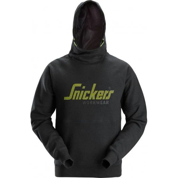 SNICKERS 2845 LOGO HOODIE - BLACK - MEDIUM - Watson Hire
