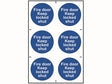 FIRE DOOR KEEP LOCKED SHUT - PVC (200 X 300MM) - Watson Hire