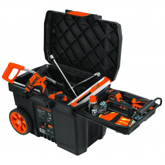 TRUPER 23" WHEELS PLASTIC TOOL BOX