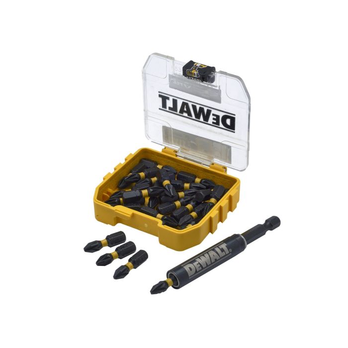 DEWALT 25 PIECE PZ2 FLEXTORQ IMPACT BIT SET