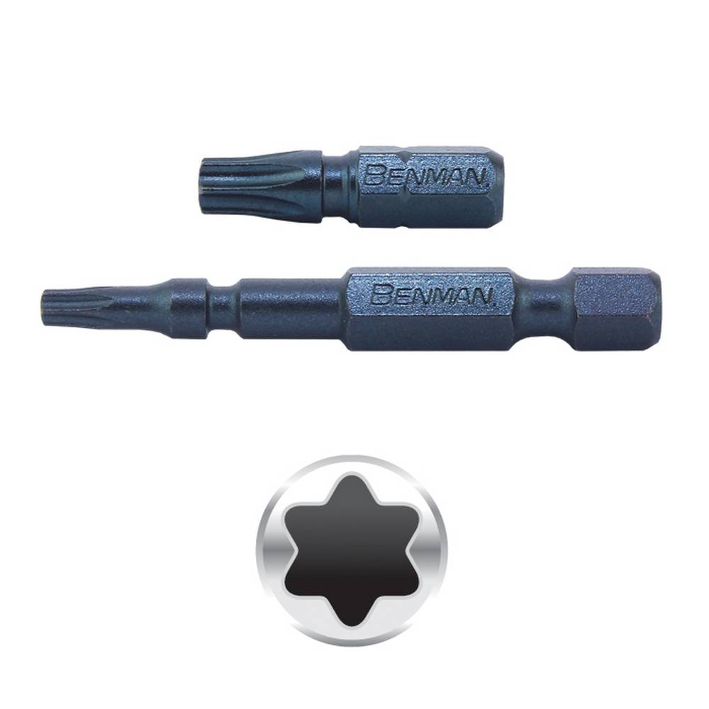 BENMAN SCREW BITS T20 X 50MM (2PCS)