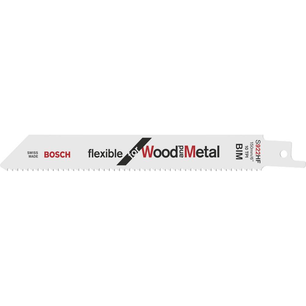 BOSCH RECIPROCATING SAW BLADE S922HF 2PK FOR WOOD & METAL