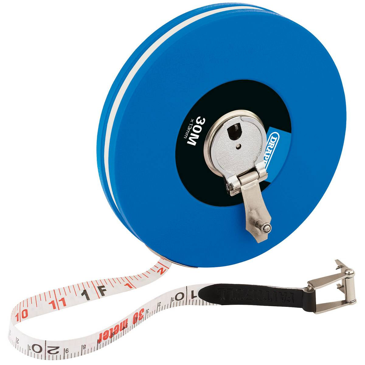 DRAPER FIBREGLASS MEASURING TAPE, CLASS III, 30M/100FT X 13MM