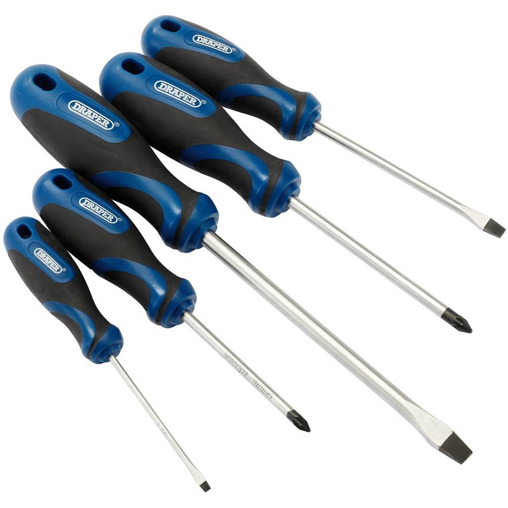 DRAPER 5PC S/GRIP SCREWDRIVER SET