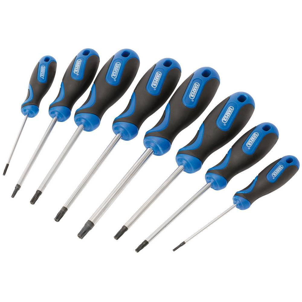 DRAPER 34251 865TXT/8 SET OF TX-STAR/TORX TAMPERPROOF SCREWDRIVERS