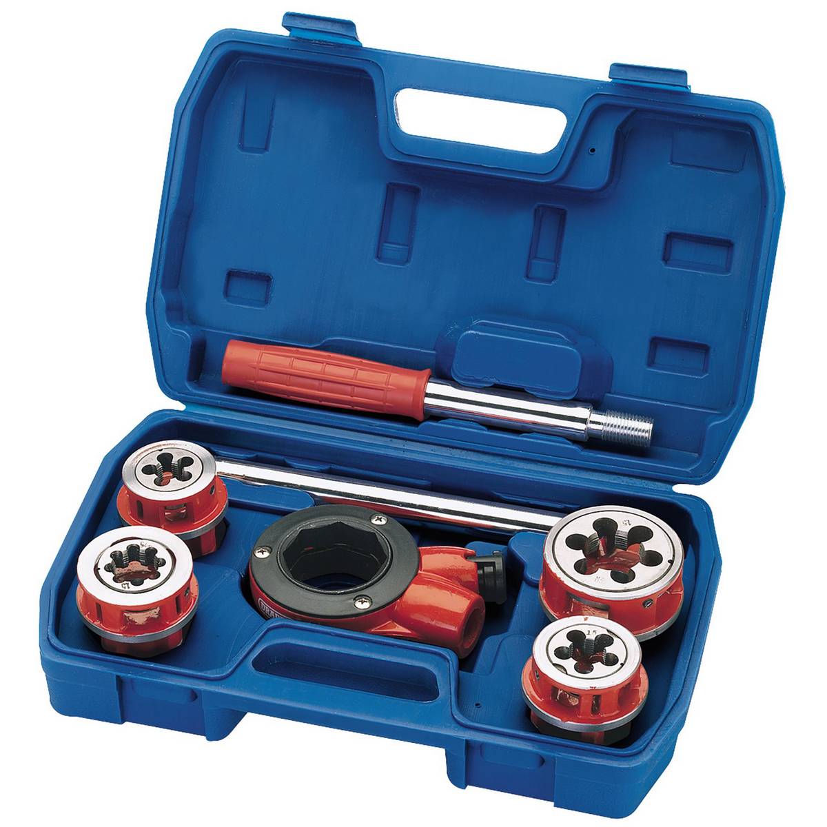 DRAPER METRIC RATCHET PIPE THREADING KIT (7 PIECE)