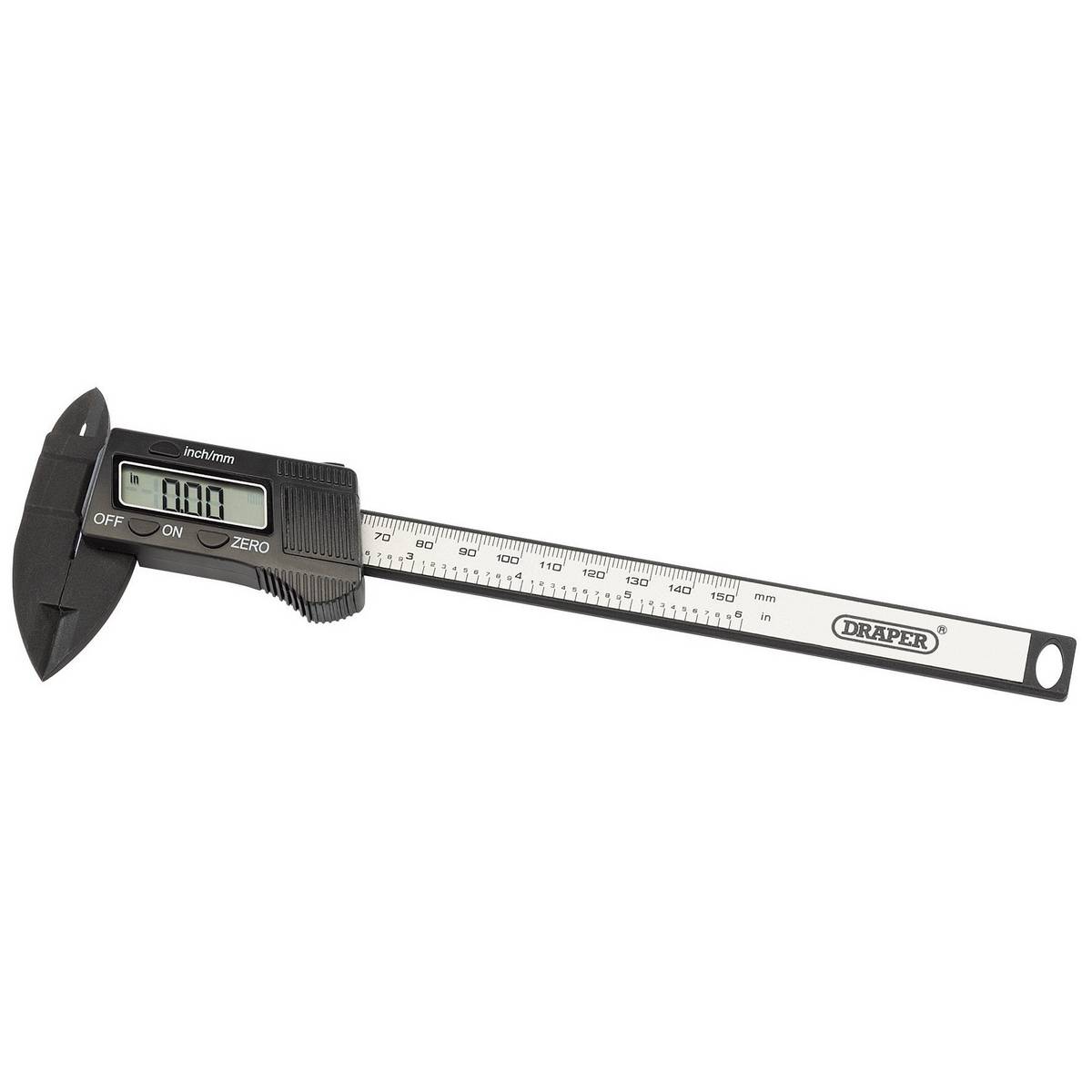 DRAPER CARBON FIBRE DIGITAL CALIPER GAUGE, 150MM OR 6"