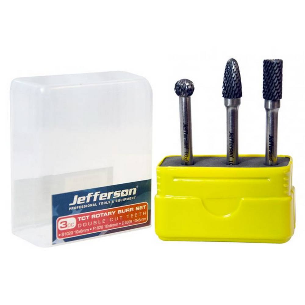 JEFFERSON 3 PIECE TCT ROTARY BURRS