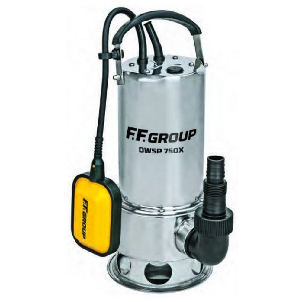 FF GROUP PUMP SUBMERSIBLE WITH FLOAT SWITCH FOR DIRTY WATER (INOX)DWS 1100W