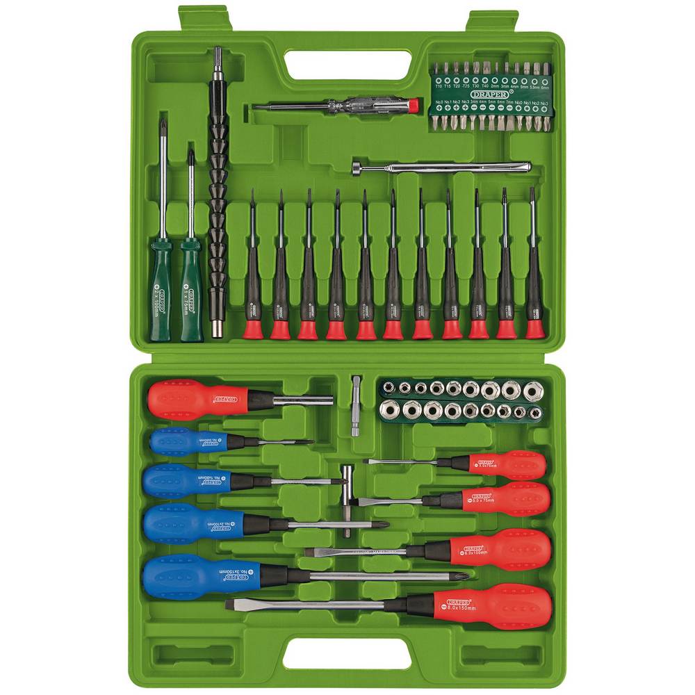 DRAPER 70PC SCREWDRIVER & BIT SET