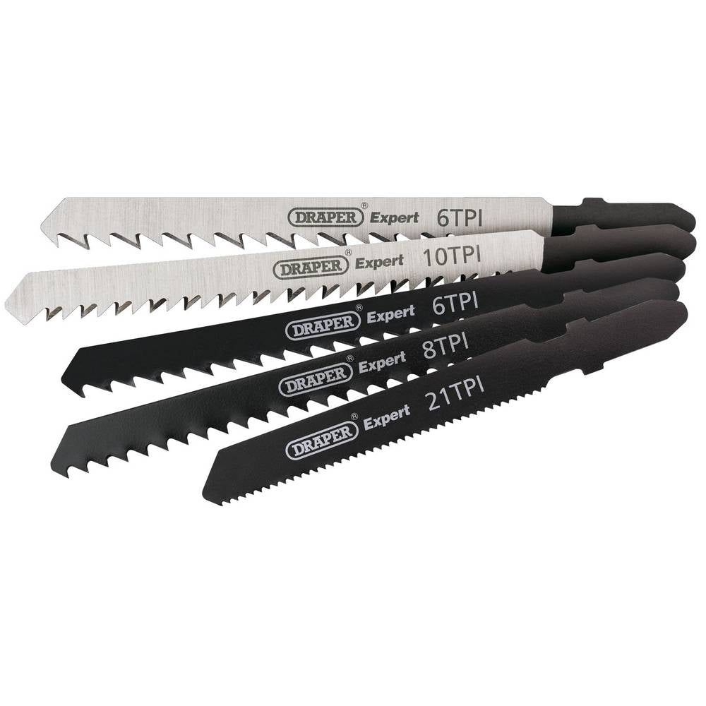 DRAPER ASSORTED JIGSAW BLADE SET (5 PIECE)