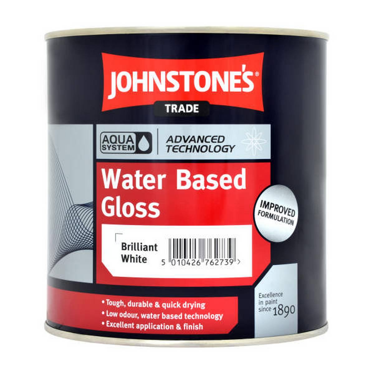 JOHNSTONES AQUA GLOSS WHITE 1L