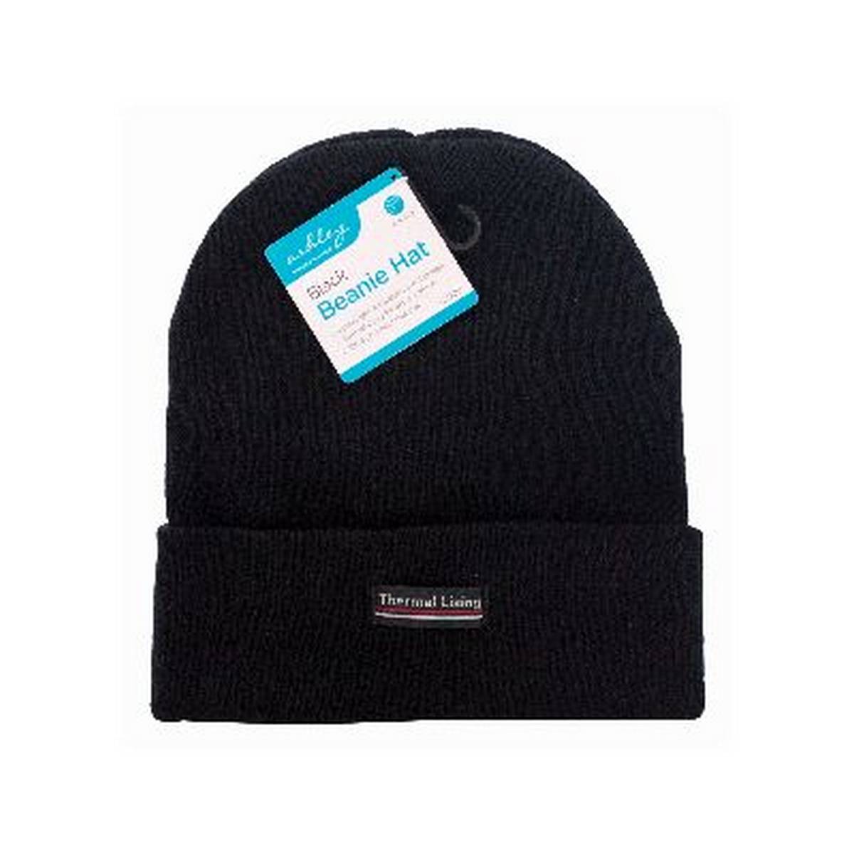 ASHLEY BEANIE HAT - BLACK BB-HT200