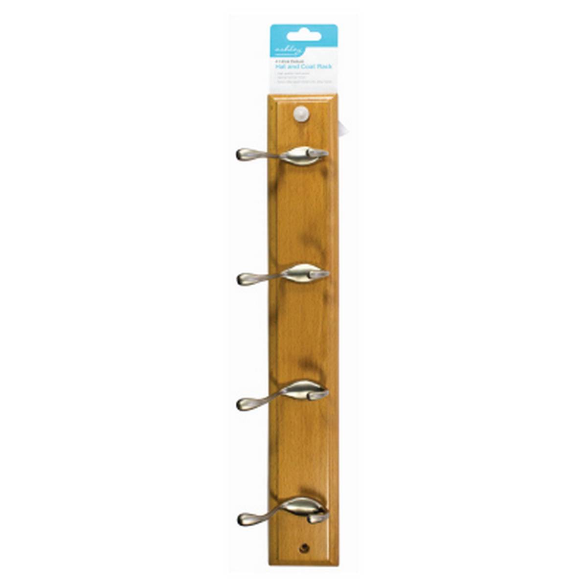 ASHLEY 4 HOOK DELUXE HAT AND COAT RACK BB-HC220