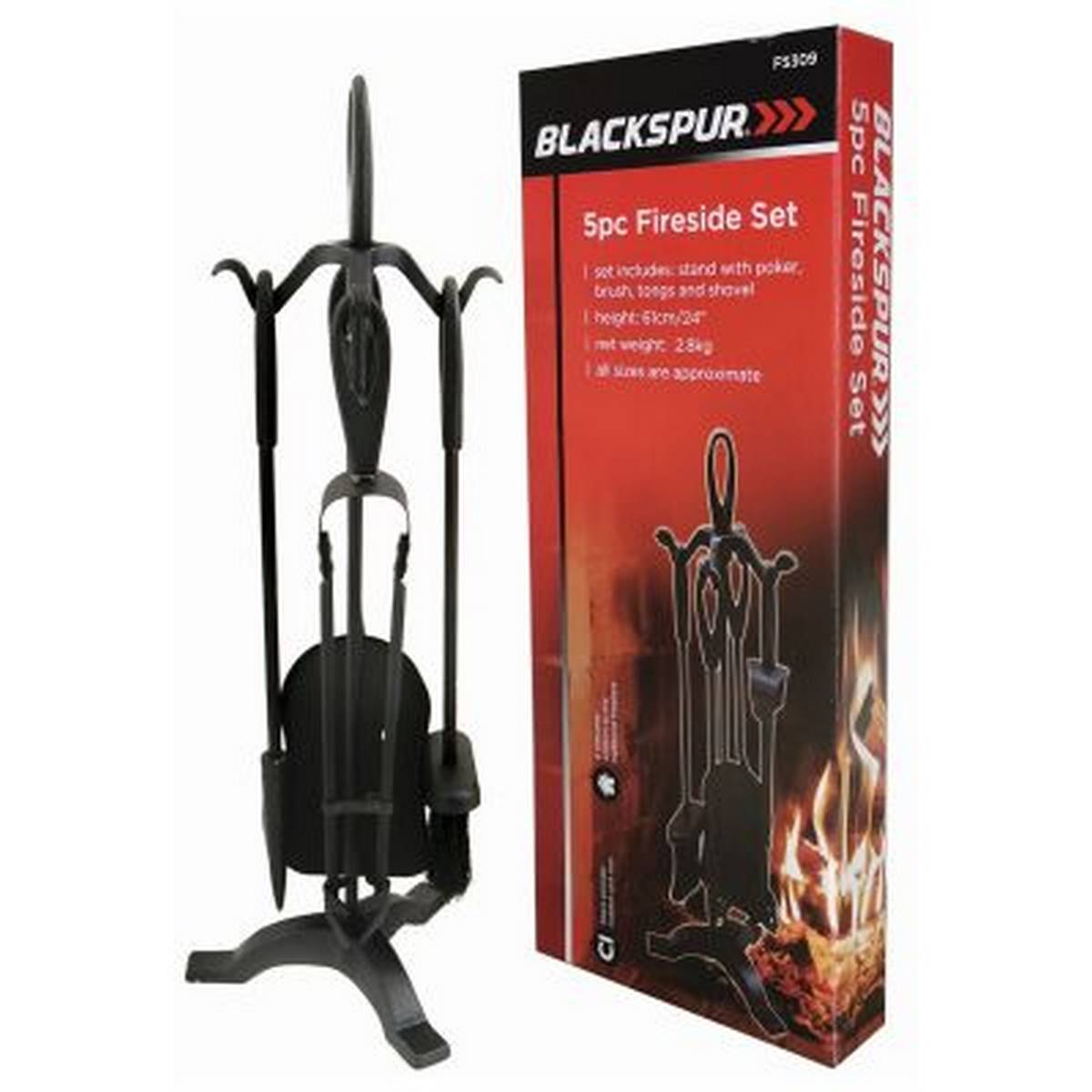 BLACKSPUR 5PC FIRESIDE SET BB-FS309