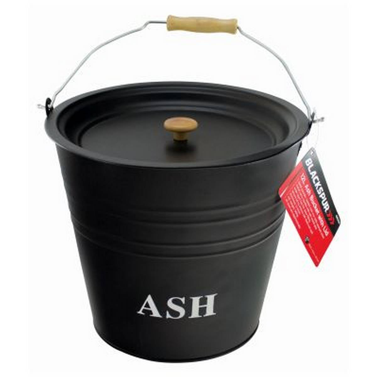 BLACKSPUR ASH BUCKET WITH LID - 12L BB-GB209