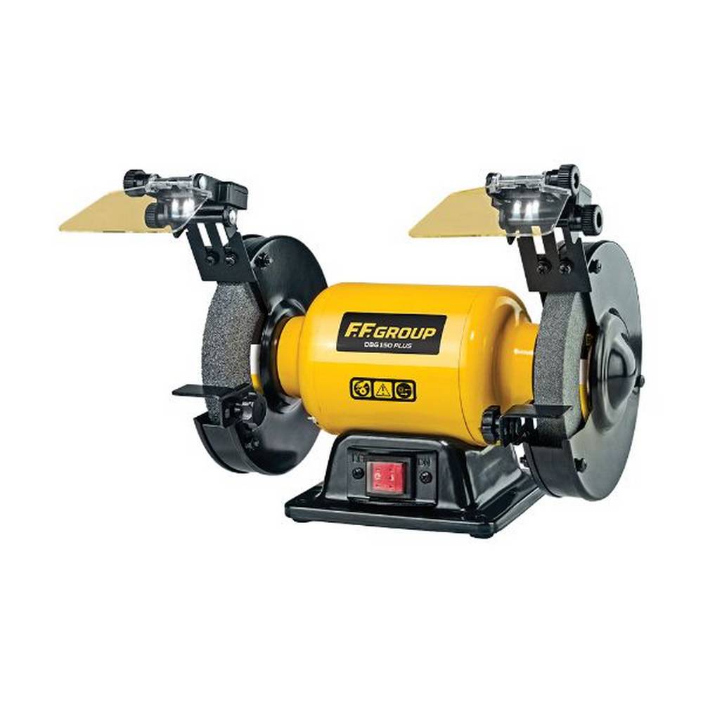 FF GROUP DOUBLE WHEELED BENCH GRINDER DBG 150 PLUS 40W