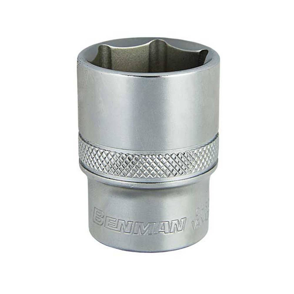 BENMAN SOCKET 6PT CR-VA, 1/2"DR, 28MM