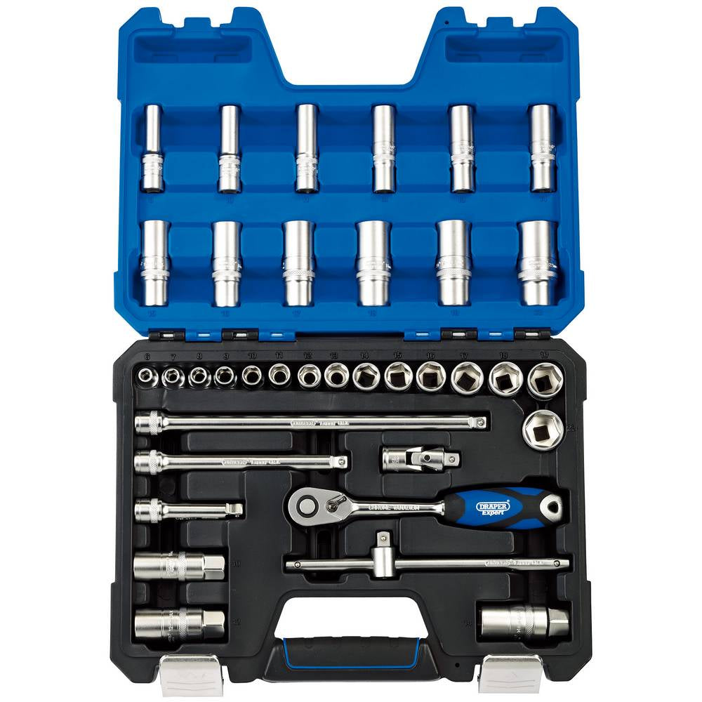 DRAPER 36 PIECE SOCKET SET 3/8" SQ DR