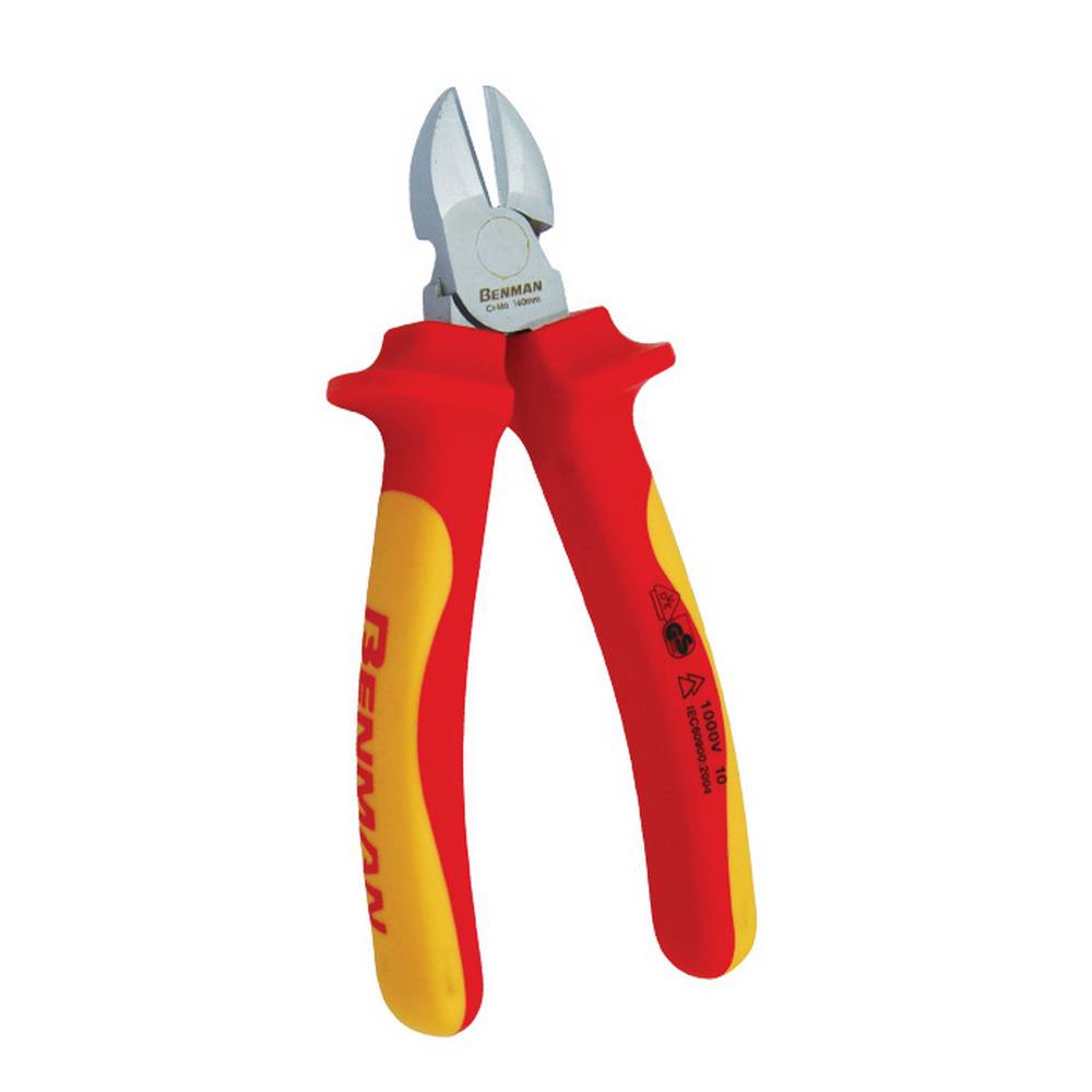 BENMAN HIGH LEVERAGE SIDE CUTTER PLIER VDE 160MM