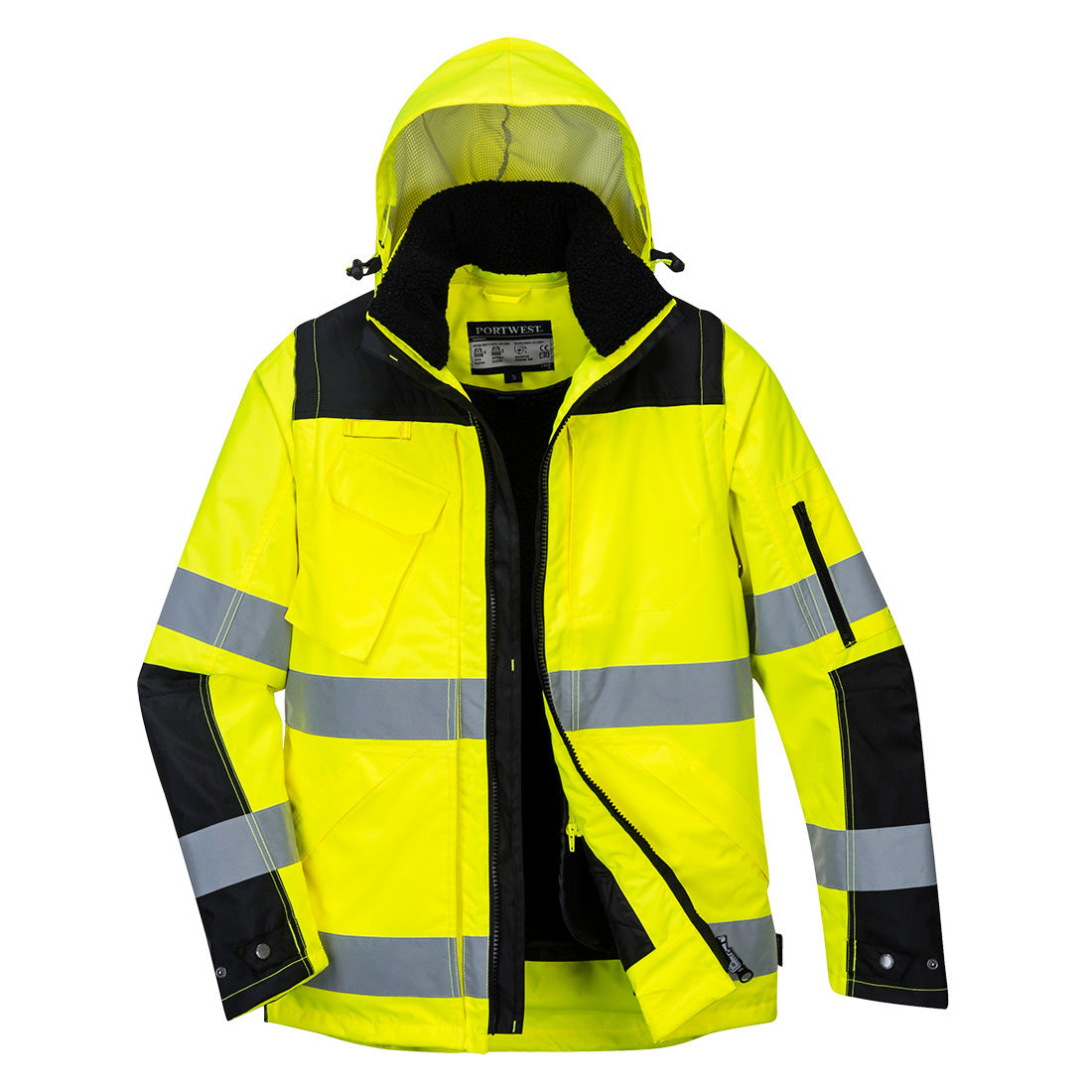 PORTWEST PRO HI-VIS 3 IN 1 JACKET - YELLOW / BLACK