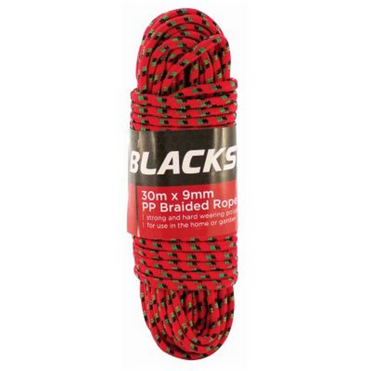 BLACKSPUR 30M X 9MM PP BRAIDED ROPE BB-TT116