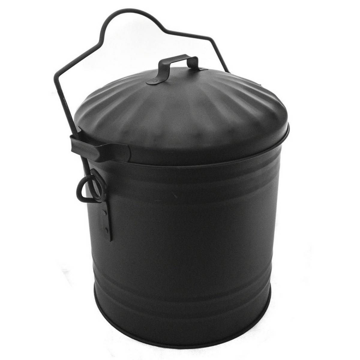 DE VIELLE METAL ASH BUCKET WITH LID