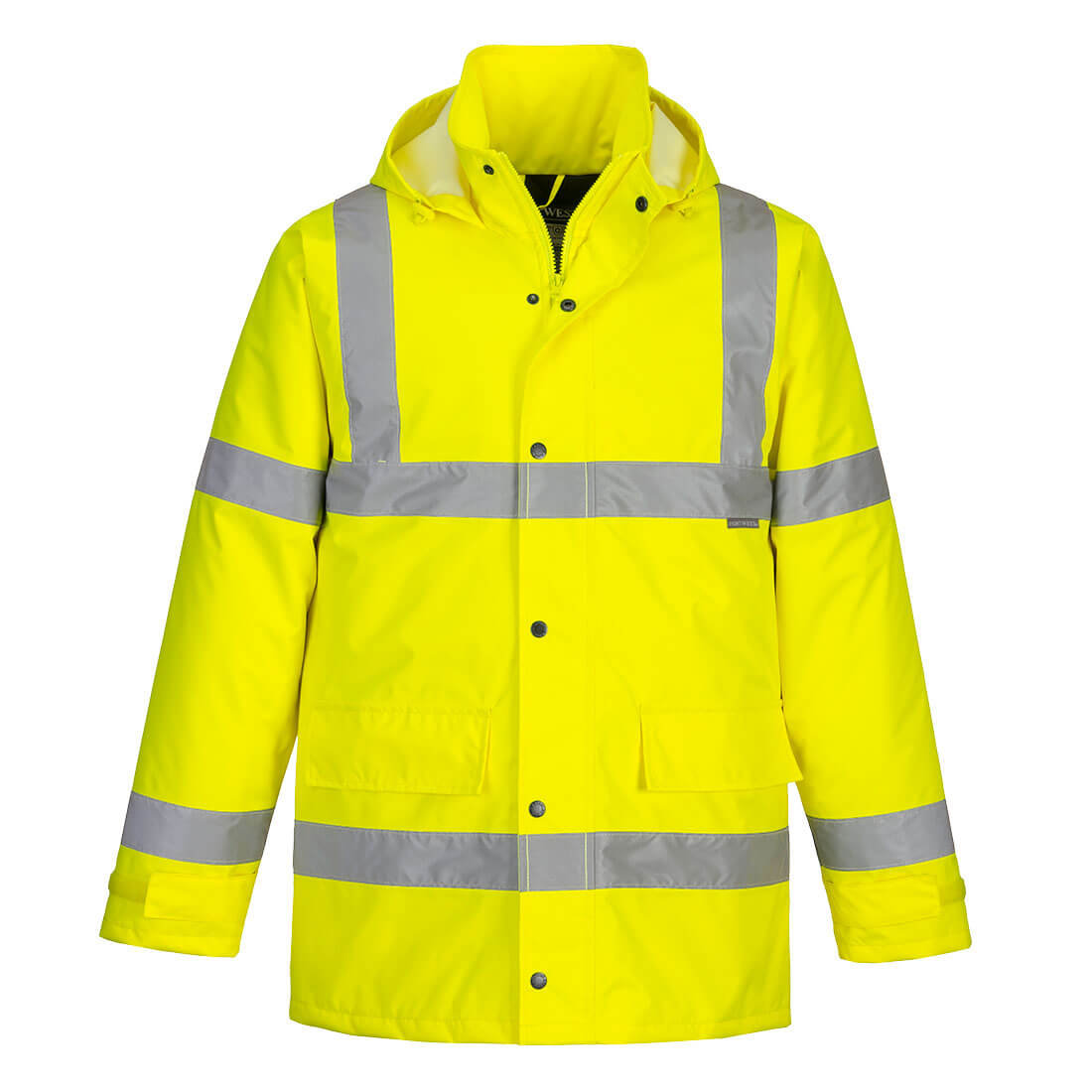 PORTWEST HI VIS TRAFFIC JACKET YELLOW