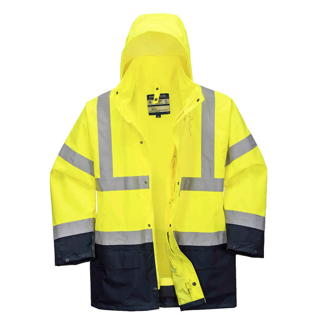 PORTWEST ESSENTIAL 5 IN 1 HI VIS JACKET - YELLOW