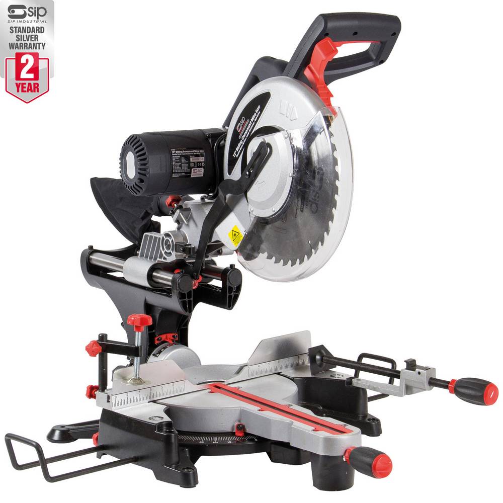 SIP 12" SLIDING COMPOUND MITRE SAW WITH LASER