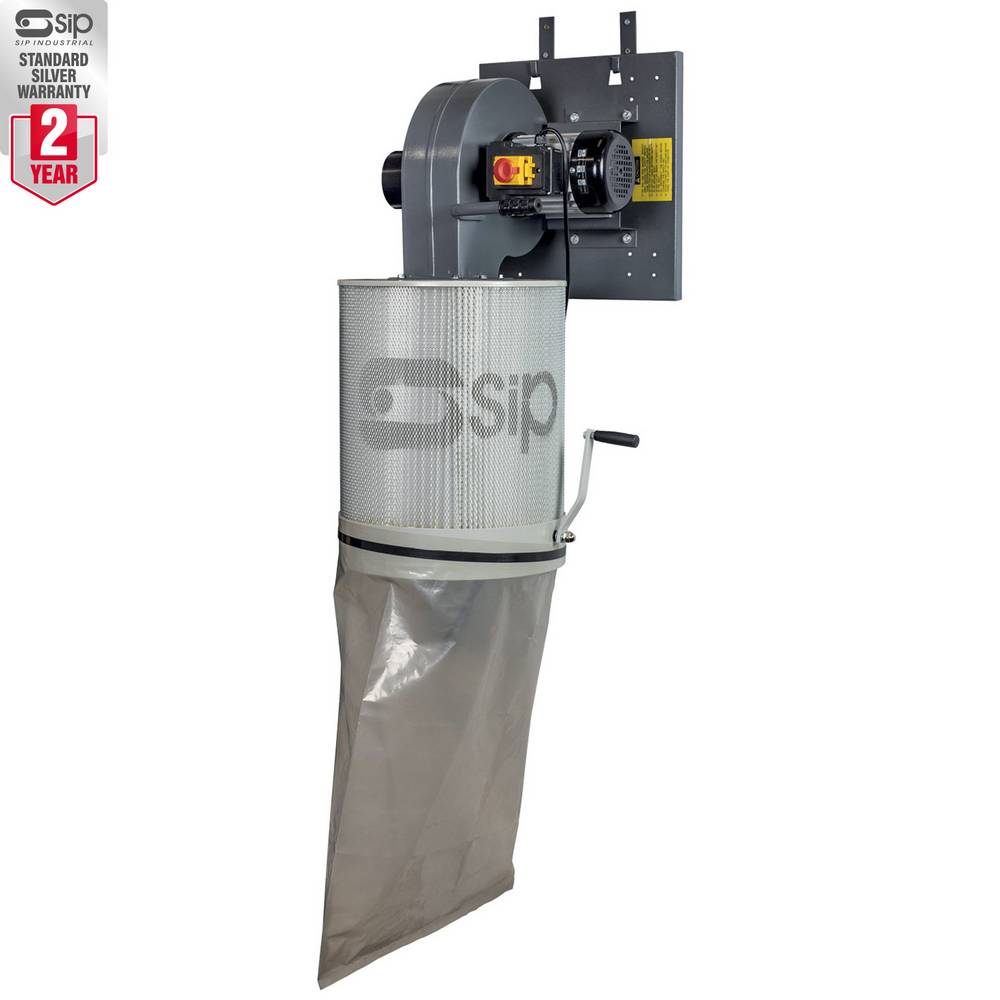 SIP 1HP WALL-MOUNT SINGLE CARTRIDGE DUST COLLECTOR