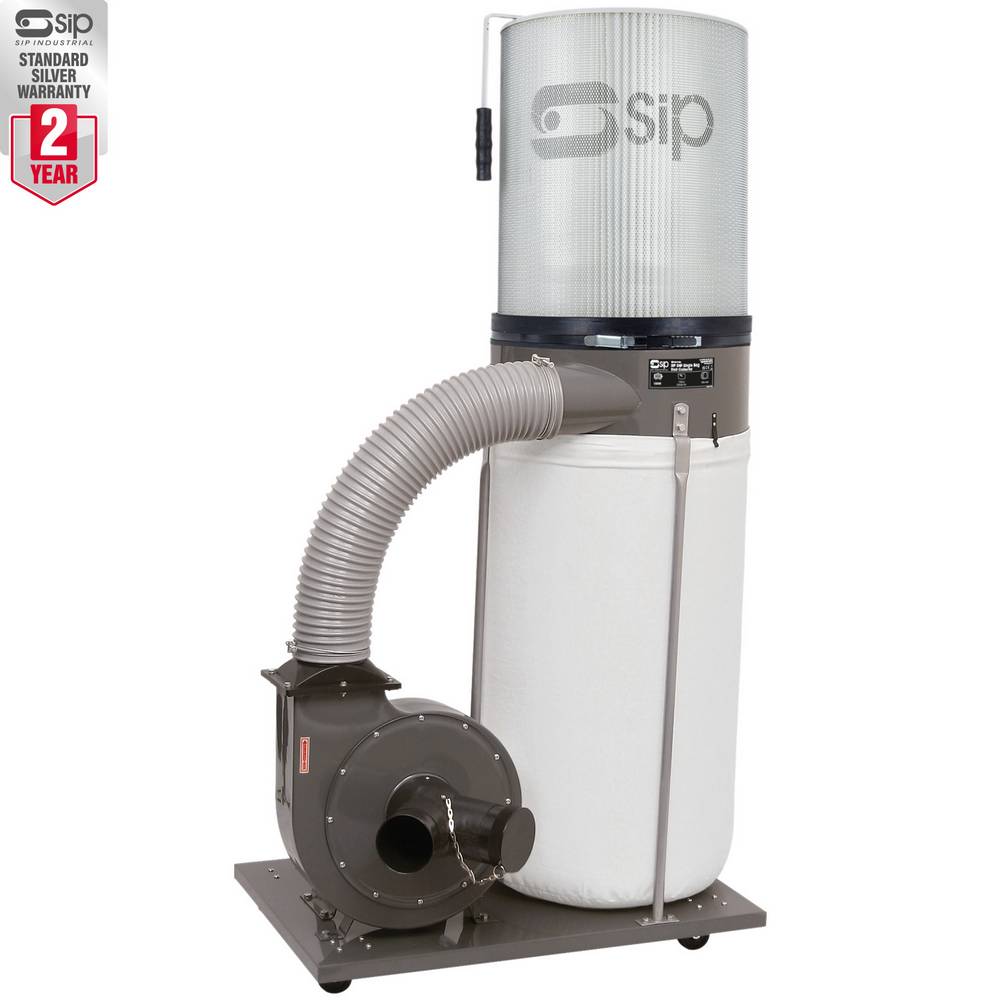 SIP 2HP SINGLE BAG DUST COLLECTOR PACKAGE