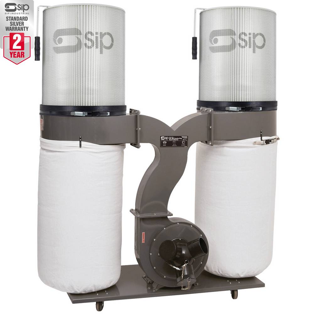 SIP 3HP DOUBLE BAG DUST COLLECTOR PACKAGE