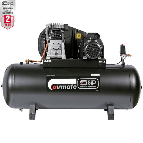 SIP PX3/200-SRB 200LTR BELT DRIVE COMPRESSOR - Watson Hire