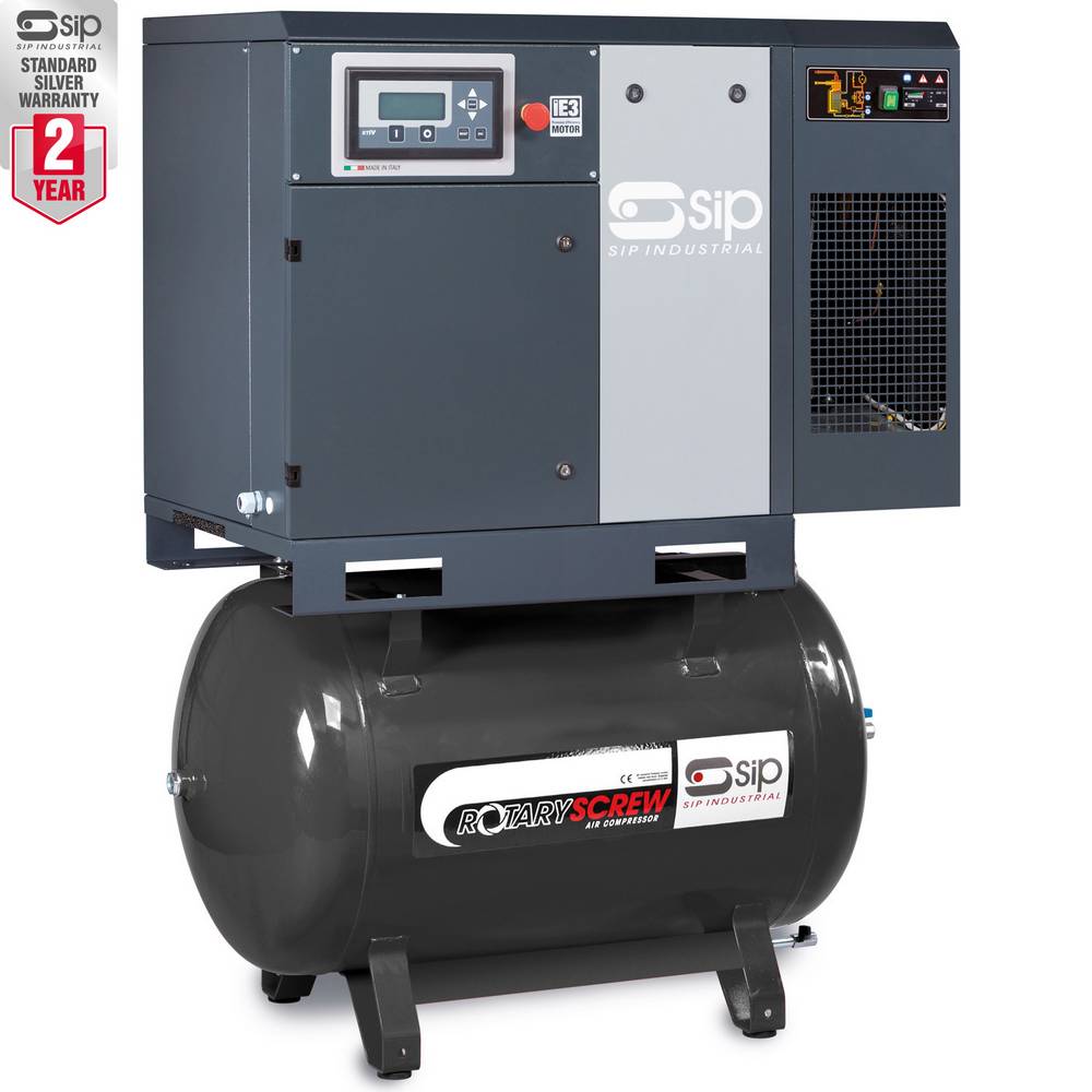 SIP RS5.5-10-270DD/RD 270LTR ROTARY SCREW COMPRESSOR WITH DRYER