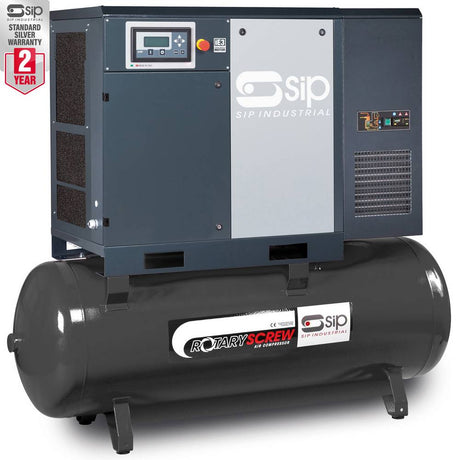 SIP RS11-10-500DD/RD 500LTR ROTARY SCREW COMPRESSOR WITH DRYER - Watson Hire