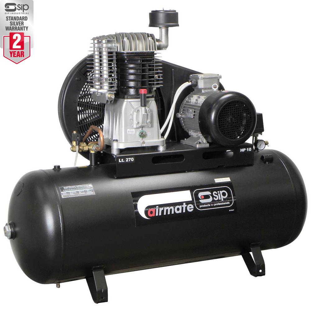 SIP TN10/270 270LTR BELT DRIVE COMPRESSOR - Watson Hire