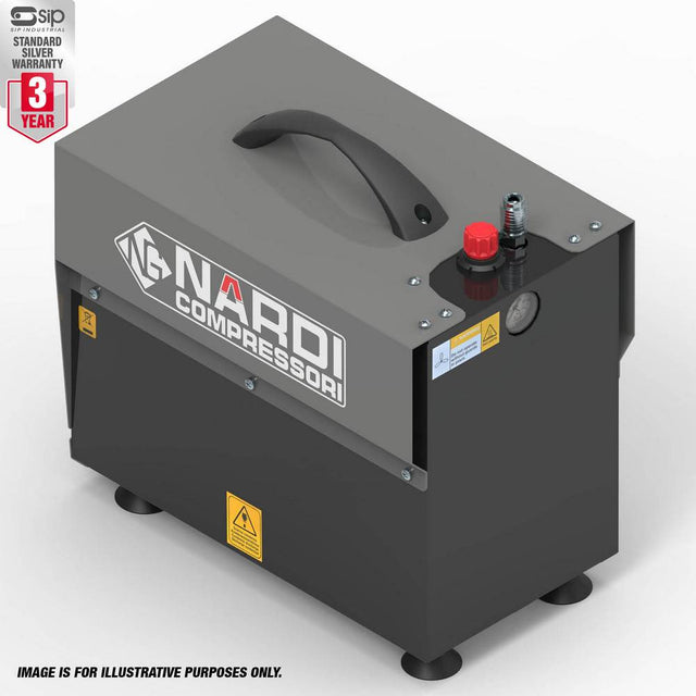 NARDI ESPRIT 0.75HP 60/2 5LTR SILENCED COMPRESSOR - Watson Hire