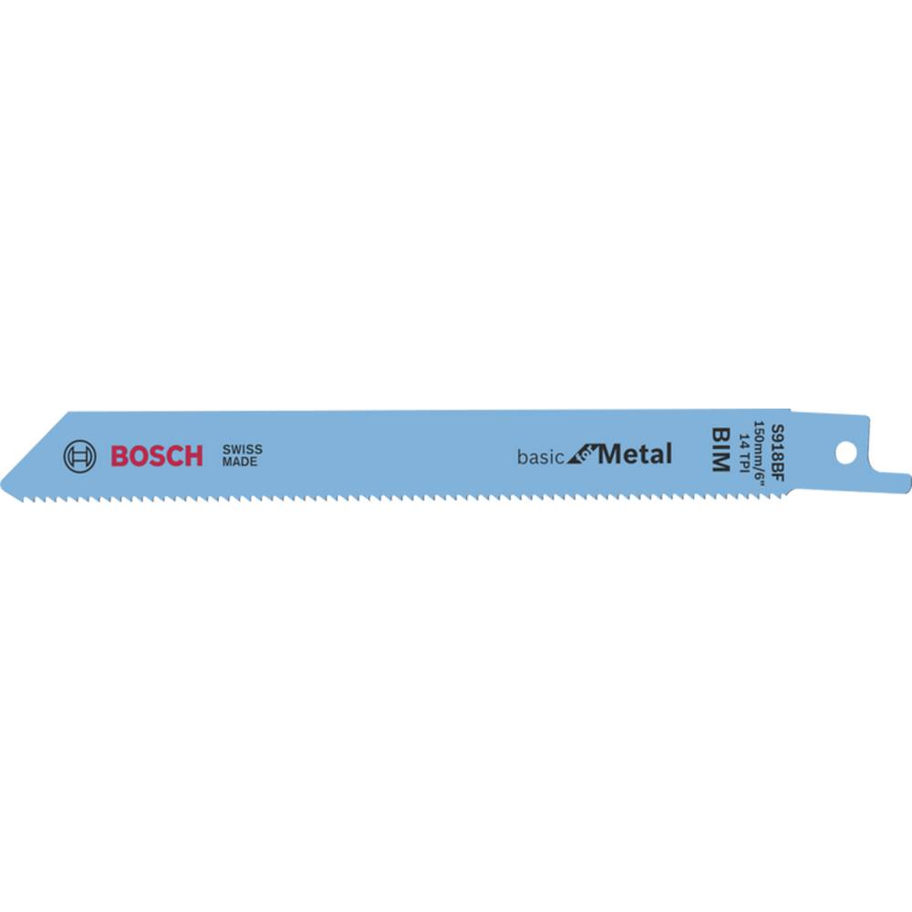 BOSCH S918 BF 5PK RECIPROCATING SAW BLADE FOR METAL