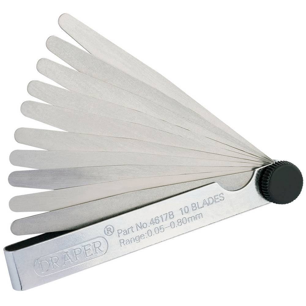 DRAPER 10 BLADE METRIC FEELER GAUGE SET