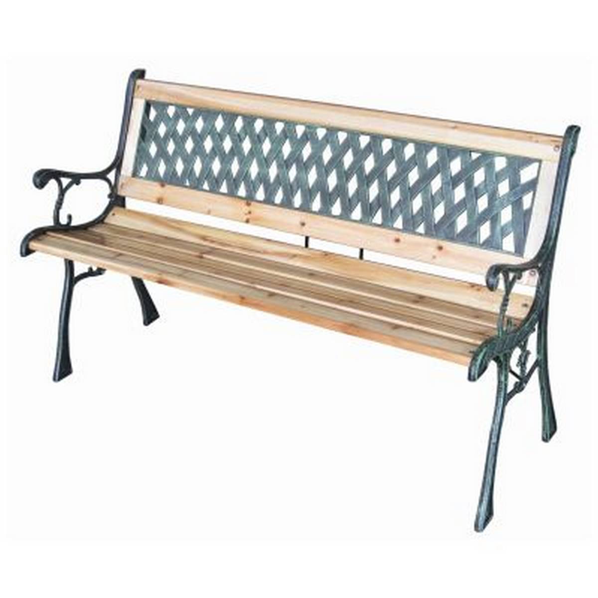 REDWOOD 2 PERSON WOODEN BENCH BB-FC120