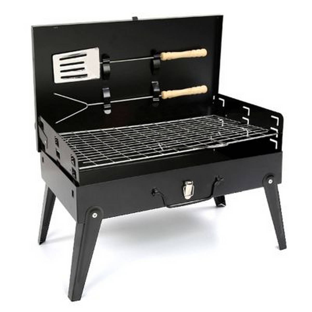 REDWOOD PORTABLE FOLDING CHARCOAL BBQ GRILL WITH ACCESSORIES BB-BBQ225