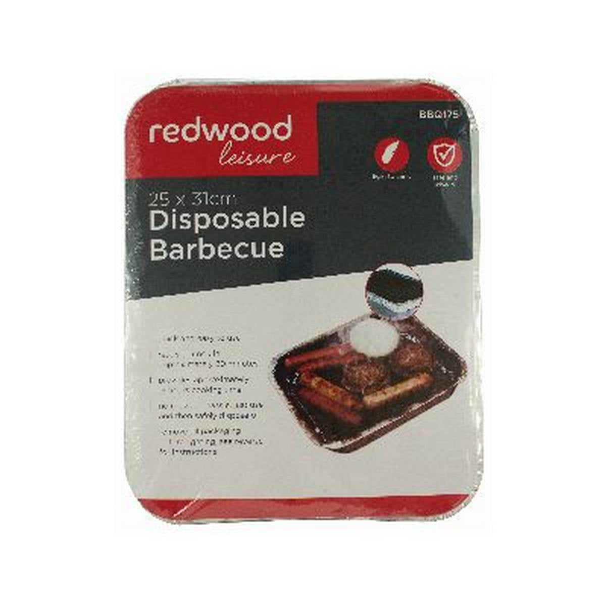 REDWOOD DISPOSABLE BARBECUE - 25 X 31CM BB-BBQ175
