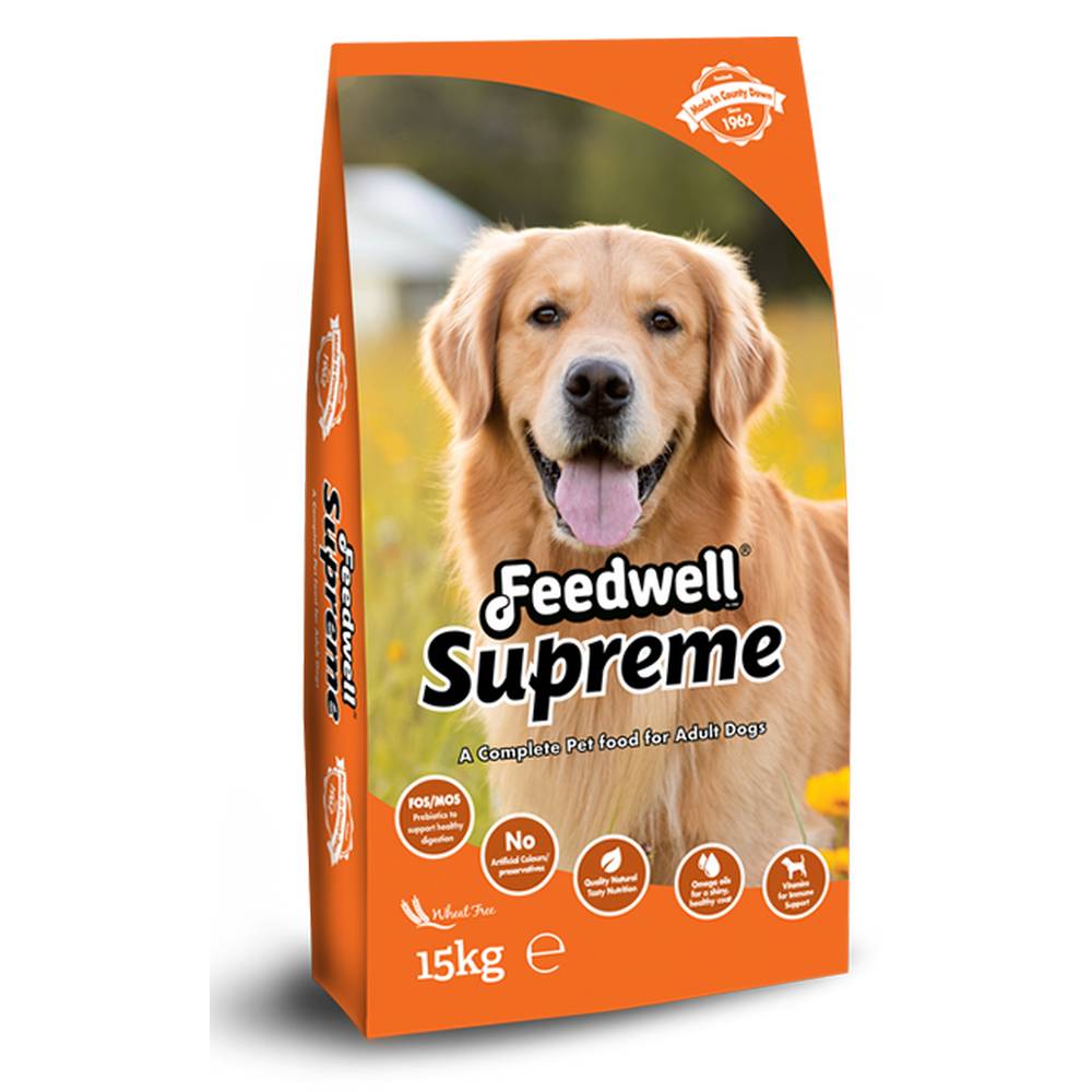 FEEDWELL SUPREME DOG FOOD 15KG