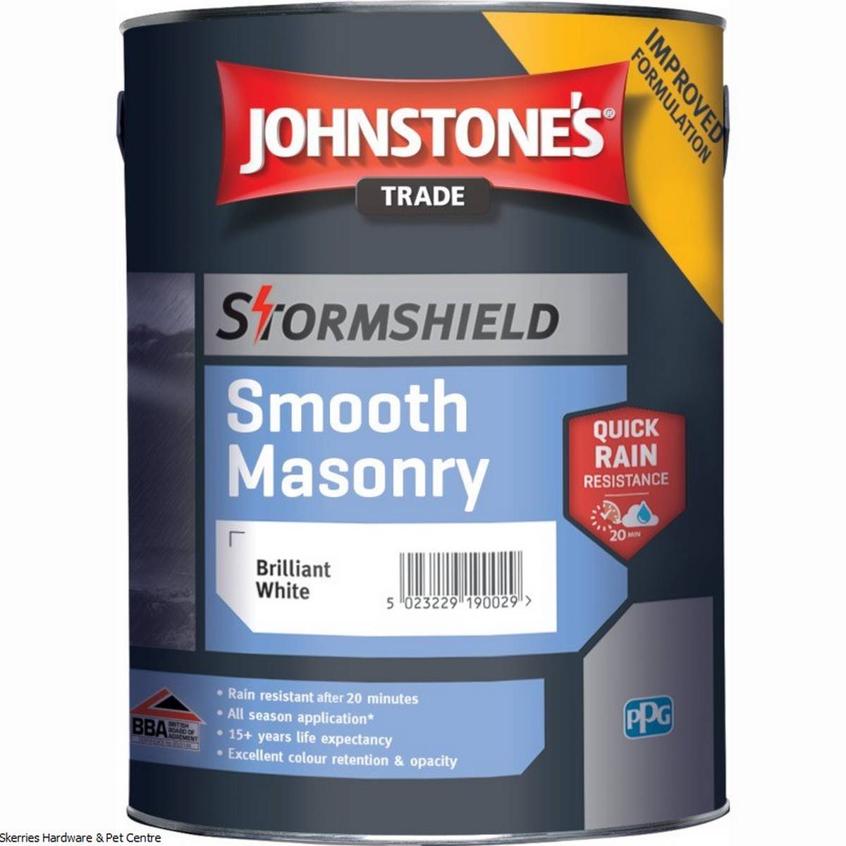 JOHNSTONES STORMSHIELD BRILLIANT WHITE 5L