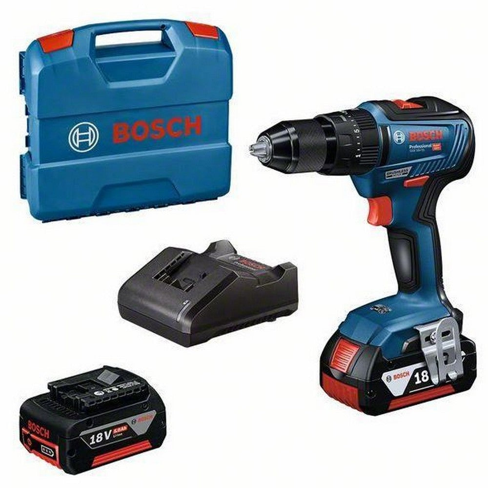 BOSCH GSB18-55 COMBI DRILL WITH 2 X 5AH BATTERY