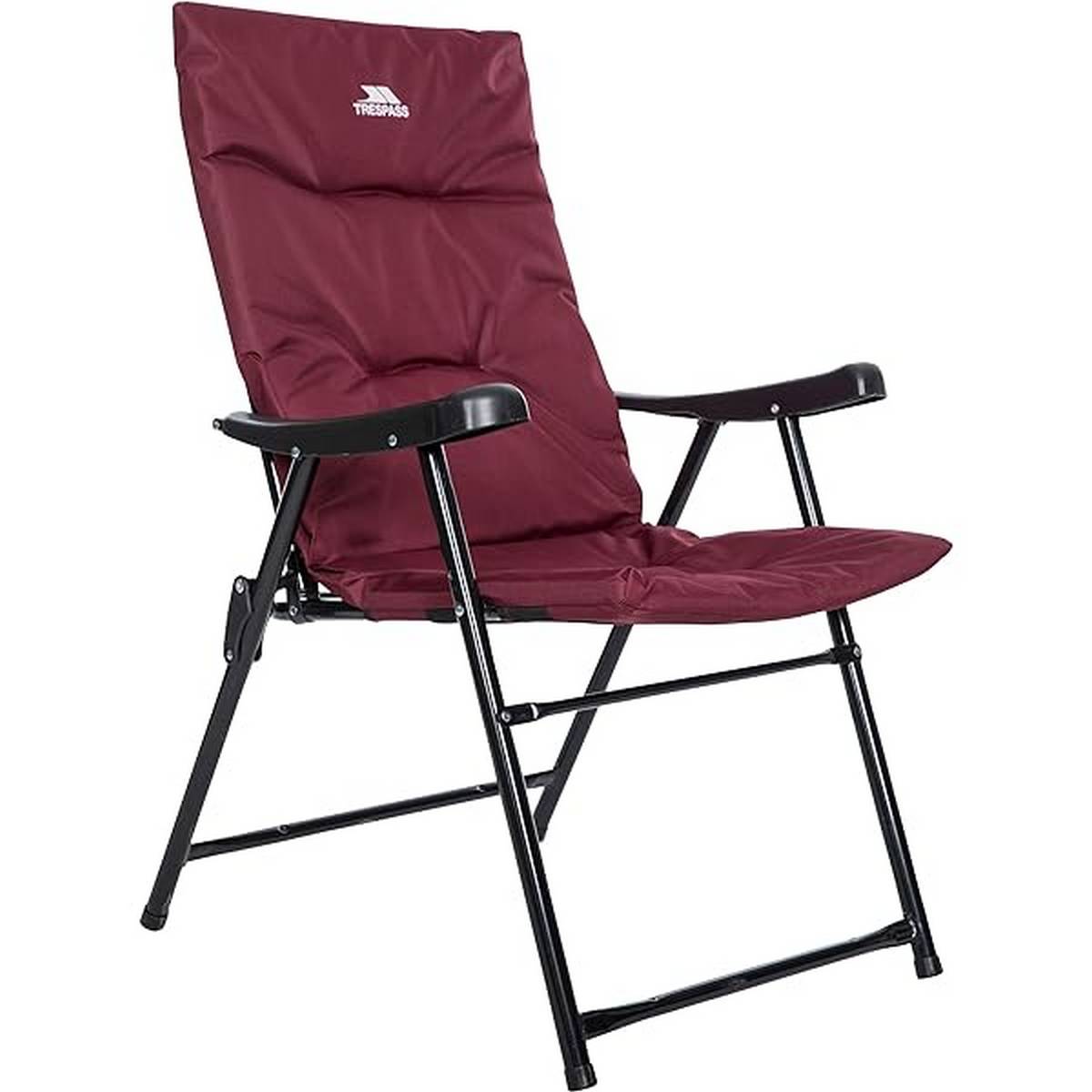 REDWOOD PADDED FOLDING CAMPING CHAIR - MAROON