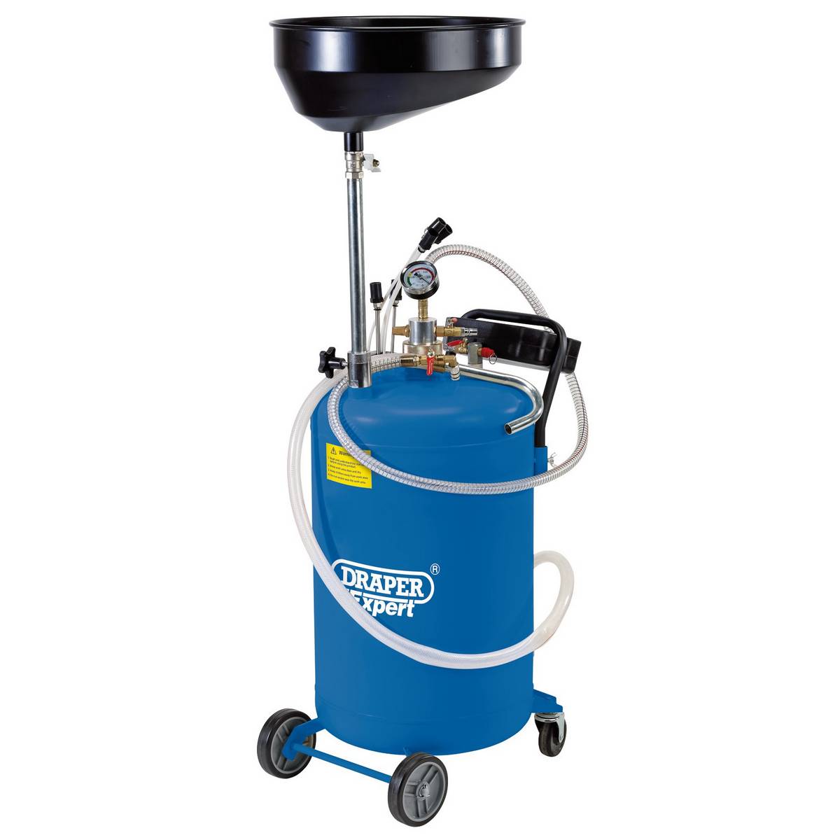 DRAPER GRAVITY/SUCTION FEED OIL DRAINER, 65L