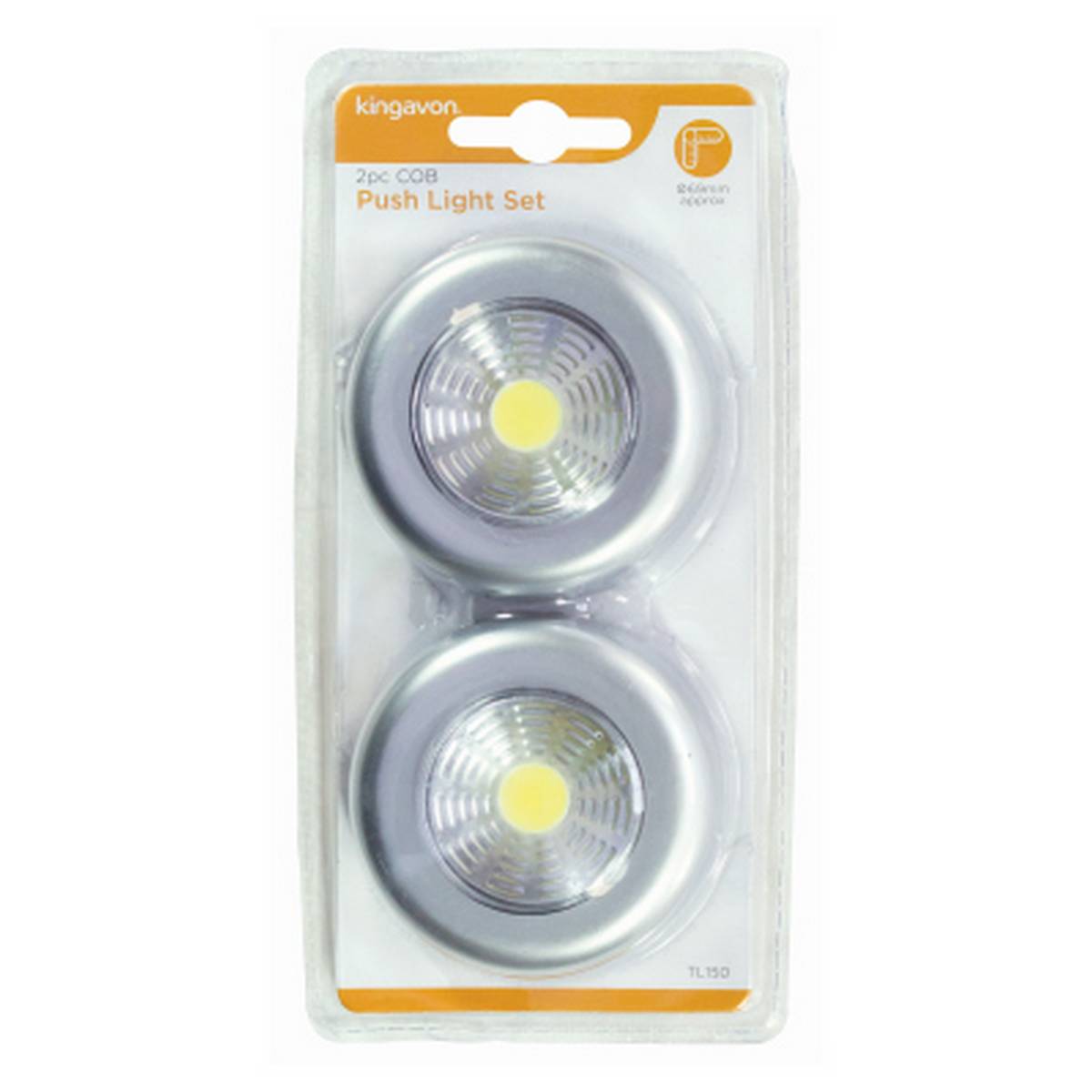 KINGAVON 2PC COB PUSH LIGHT SET BB-TL150